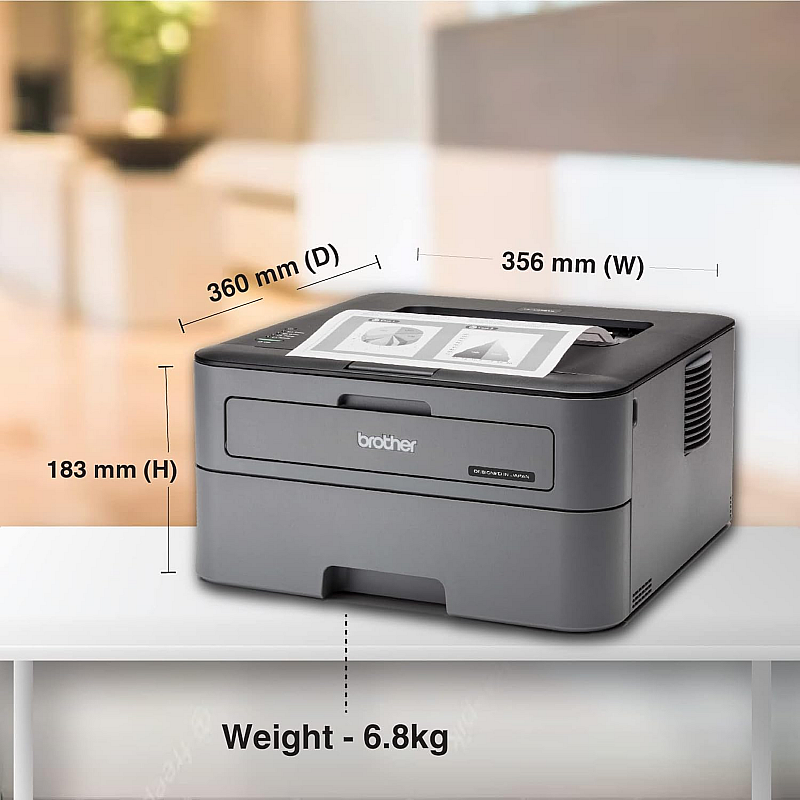 Brother HL-L2321D Single-Function Monochrome Laser Printer with Auto Duplex Printing Refurbished