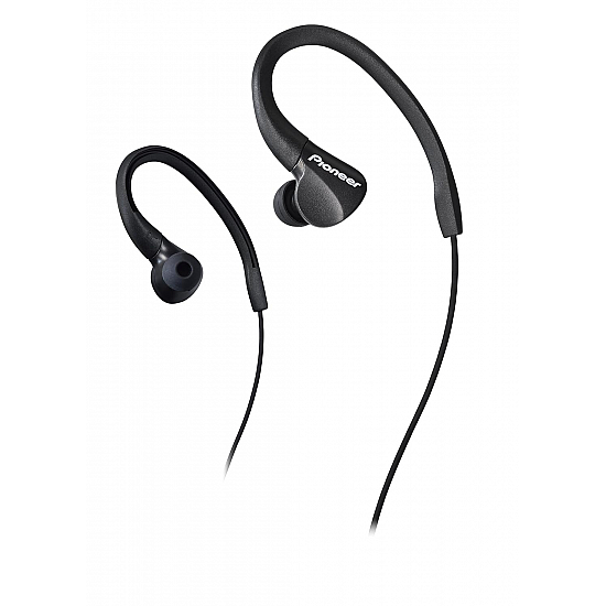 Pioneer Ironman Sweat Resistant Sport SE-E3 Earphone Earbuds/Drip-Proof (Black)