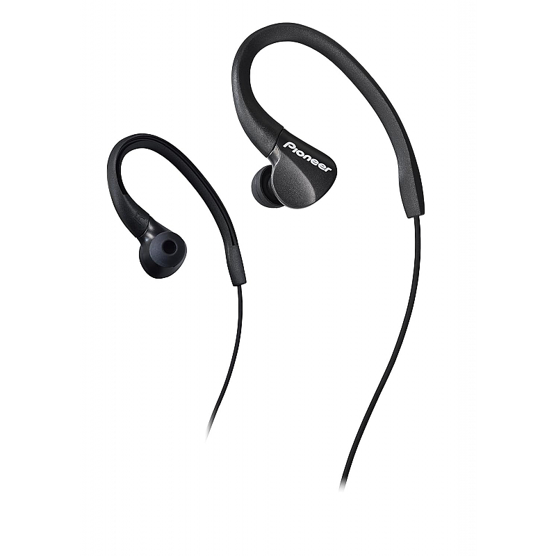 Pioneer Ironman Sweat Resistant Sport SE-E3 Earphone Earbuds/Drip-Proof (Black)