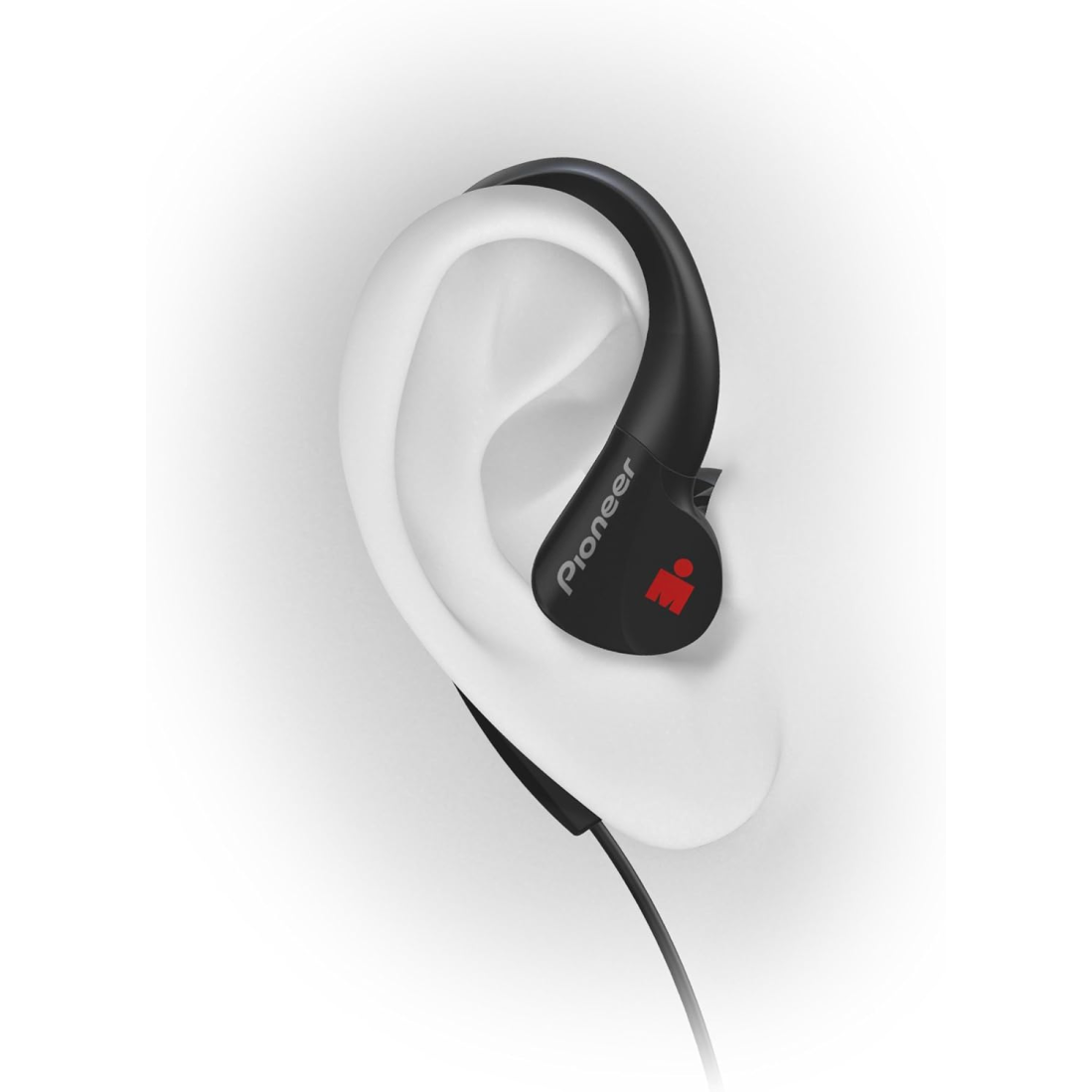 Pioneer Ironman Sweat Resistant Sport SE-E3 Earphone Earbuds/Drip-Proof (Black)