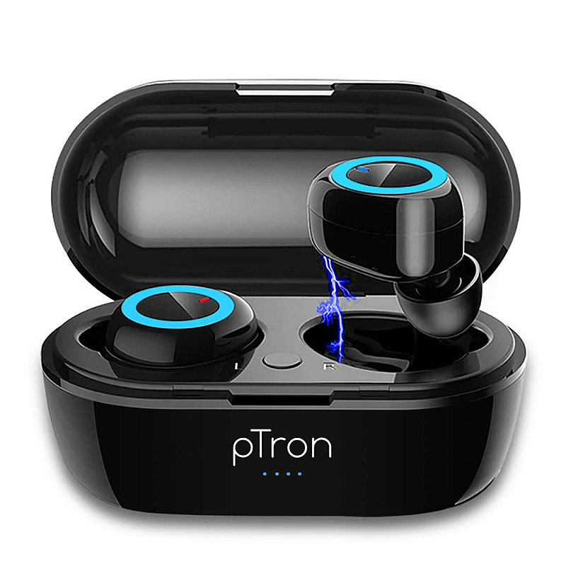 PTron Hands-free Bassbuds True Wireless Earphones TWS, Bluetooth 5.0, Hi-Fi Sound