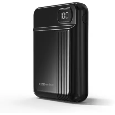 Portronics Indo 10D 10,000 mAh Power Bank Dual Input(Type C + Micro USB) and Dual Output with Display (Black) Portronics Indo 10D 10,000 mAh Power Bank Dual Input(Type C + Micro USB) and Dual Output with Display (Black)