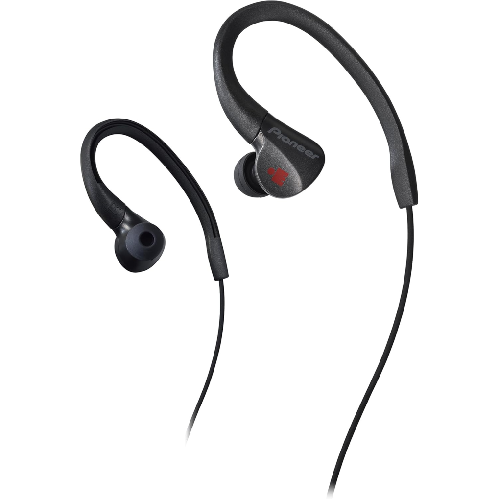 Pioneer Ironman Sweat Resistant Sport SE-E3 Earphone Earbuds/Drip-Proof (Black)