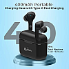 pTron Bassbuds Tango ENC Bluetooth Truly Wireless in Ear Earbuds with mic  (Black)