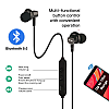 pTron Zap Magnetic in-Ear Wireless Bluetooth Headphones, 22 Hours Music Time & Built-in Mic - (Black)