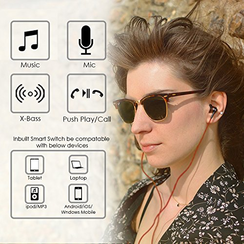 Soundmagic ES18S In-Ear Headphone With Mic (Black/Red) Soundmagic ES18S In-Ear Headphone With Mic (Black/Red)