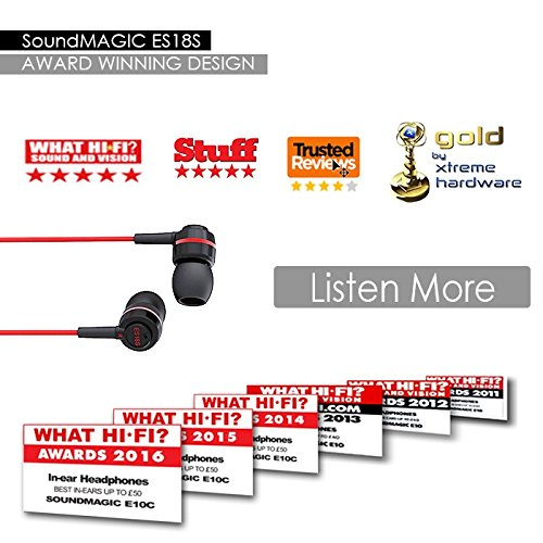 Soundmagic ES18S In-Ear Headphone With Mic (Black/Red) Soundmagic ES18S In-Ear Headphone With Mic (Black/Red)