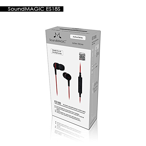 Soundmagic ES18S In-Ear Headphone With Mic (Black/Red) Soundmagic ES18S In-Ear Headphone With Mic (Black/Red)