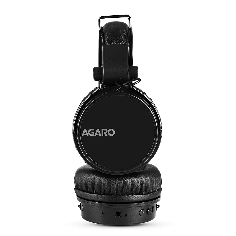 AGARO - 33327 Fusion On-Ear Bluetooth Headphones with Mic Black