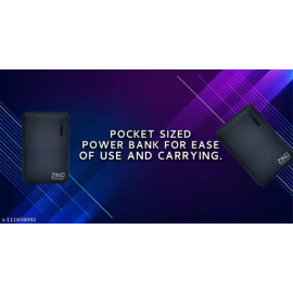 Zinq 10000mAh Li-Polymer Power Bank with 18W QC 3.0 Quick Charge Z10KP (Black) Zinq 10000mAh Li-Polymer Power Bank with 18W QC 3.0 Quick Charge Z10KP (Black)
