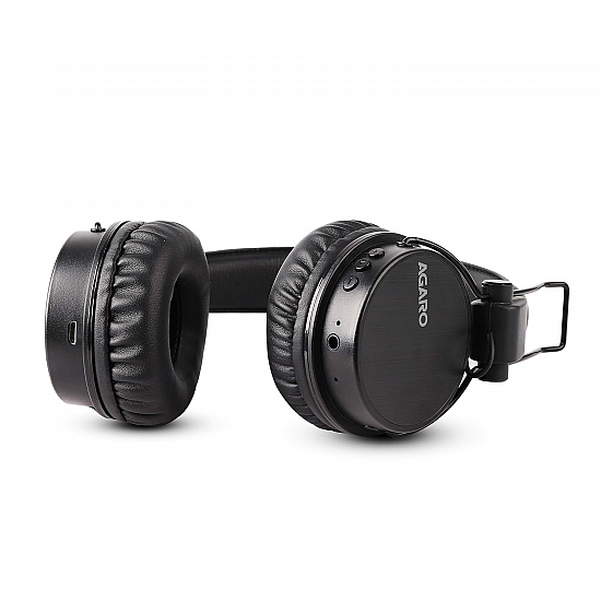 AGARO - 33327 Fusion On-Ear Bluetooth Headphones with Mic Black