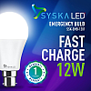 SYSKA 9W B22D 6500K Cool Day Light Inverter Rechargeable Emergency Led Bulb Pack of 1