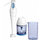 Philips HR1351/C 250-Watt Hand Blender with Chopping Attachment (White)