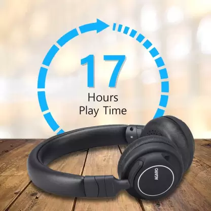 AGARO Raga Bluetooth Headphone Bluetooth without Mic Headset (Black, On the Ear) AGARO Raga Bluetooth Headphone Bluetooth without Mic Headset (Black, On the Ear)