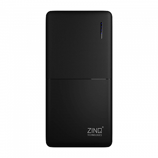 Zinq 20000mAh Li-Polymer Power Bank with 18W PD and QC 3.0 Quick Charge Z20KP (Black)