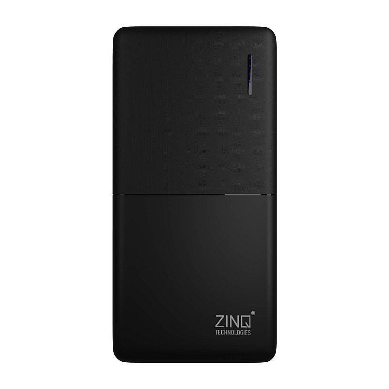 Zinq 20000mAh Li-Polymer Power Bank with 18W PD and QC 3.0 Quick Charge Z20KP (Black)