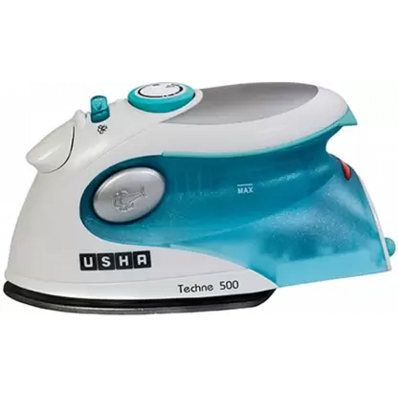 Usha Techne 500 1000-Watt Steam Iron (White and Blue)