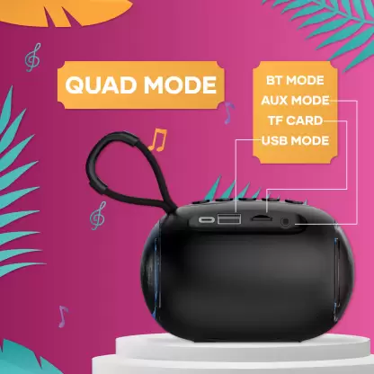 WINGS Upbeat 201 Made In India, BT 5.2,20 Hrs Playtime, With Mic 5 W Bluetooth Speaker (Black, Mono Channel) WINGS Upbeat 201 Made In India, BT 5.2,20 Hrs Playtime, With Mic 5 W Bluetooth Speaker (Black, Mono Channel)