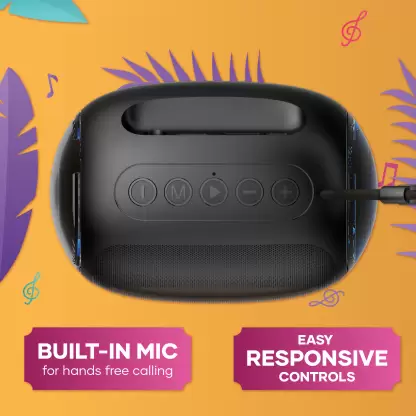 WINGS Upbeat 201 Made In India, BT 5.2,20 Hrs Playtime, With Mic 5 W Bluetooth Speaker (Black, Mono Channel) WINGS Upbeat 201 Made In India, BT 5.2,20 Hrs Playtime, With Mic 5 W Bluetooth Speaker (Black, Mono Channel)