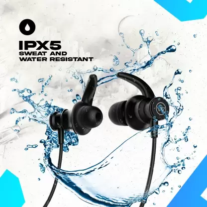 WINGS Phantom 110 Neckband, LED , 20 hrs Playtime, 50ms Low Latency Headphones Bluetooth Headset (Black, In the Ear) WINGS Phantom 110 Neckband, LED , 20 hrs Playtime, 50ms Low Latency Headphones Bluetooth Headset (Black, In the Ear)