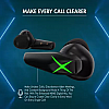 WINGS X-Fire with 25 Hrs playtime Bluetooth5.3, 50ms low latency game mode Bluetooth Gaming Headset  (Black, True Wireless)