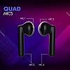 WINGS Bass Drops 101 with Environmental Noise Cancellation, 30 hours Playtime Bluetooth Headset  (Black, True Wireless)