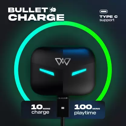 WINGS Phantom 430 with App Support, 40ms Low Latency , ENC, Upto 50hr Playtime Bluetooth Gaming Headset (Black, Grey, True Wireless) WINGS Phantom 430 with App Support, 40ms Low Latency , ENC, Upto 50hr Playtime Bluetooth Gaming Headset (Black, Grey, True Wireless)