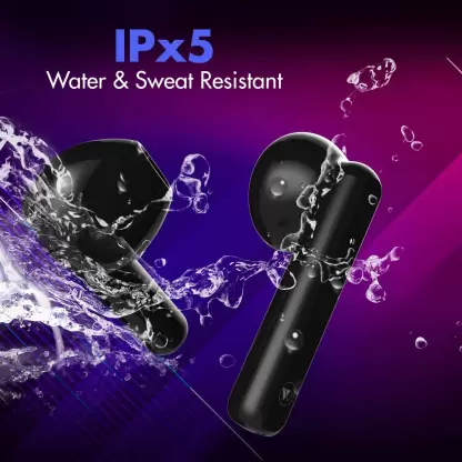 WINGS Bass Drops 101 with Environmental Noise Cancellation, 30 hours Playtime Bluetooth Headset (Black, True Wireless) WINGS Bass Drops 101 with Environmental Noise Cancellation, 30 hours Playtime Bluetooth Headset (Black, True Wireless)