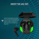 WINGS X-Fire with 25 Hrs playtime Bluetooth5.3, 50ms low latency game mode Bluetooth Gaming Headset  (Black, True Wireless)