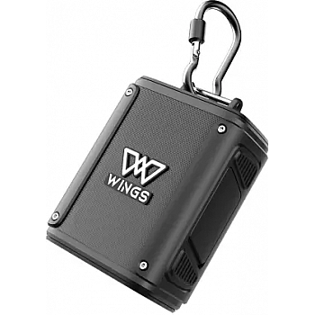 WINGS Rave 100 Made In India BT 5.2 RMS 5 Watt With Mic Wireless With 15Hrs Playtime 5 W Bluetooth Speaker  (Black, Mono Channel)