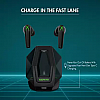 WINGS X-Fire with 25 Hrs playtime Bluetooth5.3, 50ms low latency game mode Bluetooth Gaming Headset  (Black, True Wireless)