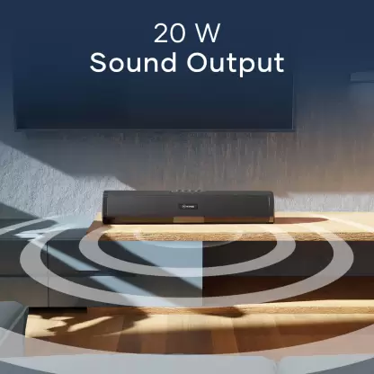 Wings Centerstage 210, 20W Soundbar, with 5.0 Bluetooth, Aux Input,7 Hours Playtime and 2500mAh Battery Capacity, Wireless Speakers Wings Centerstage 210, 20W Soundbar, with 5.0 Bluetooth, Aux Input,7 Hours Playtime and 2500mAh Battery Capacity, Wireless Speakers