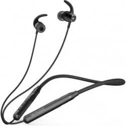 WINGS Sling 100 Neckband Environmental Noise Cancellation ( ENC ) Vibration Alert Bluetooth Headset  (Black, In the Ear)