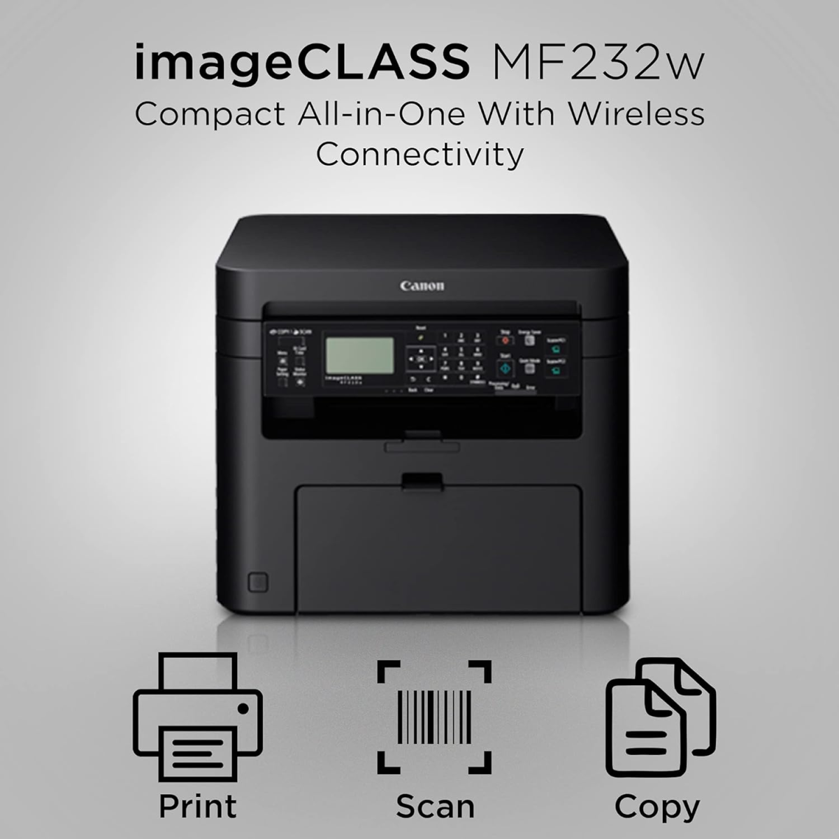 Canon imageCLASS MF232w All-in-one Laser Wi-Fi Monochrome Printer (Black)