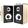 QUANTUM QHM636 6 W Portable Laptop/Desktop Speaker  (Brown & Black, 2.0 Channel)