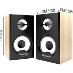 QUANTUM QHM636 6 W Portable Laptop/Desktop Speaker  (Brown & Black, 2.0 Channel)