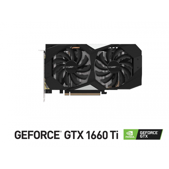 Gigabyte GeForce GTX 1660 Ti OC 6G 192-bit GDDR5 ,with Windforce 2X Cooling System, 90mm Unique Blade Fans Graphic Cards- (GV-N166TOC-6GD)-