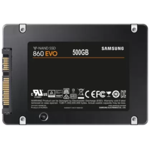 Samsung 860 EVO 500GB SATA 2.5 Internal Solid State Drive (SSD) Samsung 860 EVO 500GB SATA 2.5 Internal Solid State Drive (SSD)