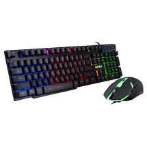 Intex Gaming KB & Mouse Combo-400 Black USB Wired Desktop Keyboard-