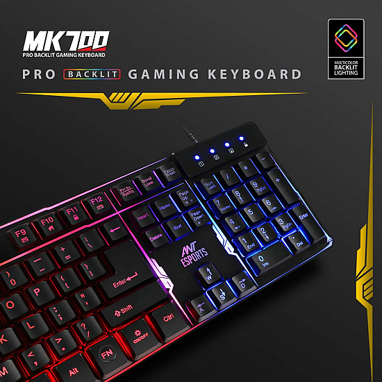 Ant Esports MK 700 Pro Backlit Rainbow Color Gaming Keyboard