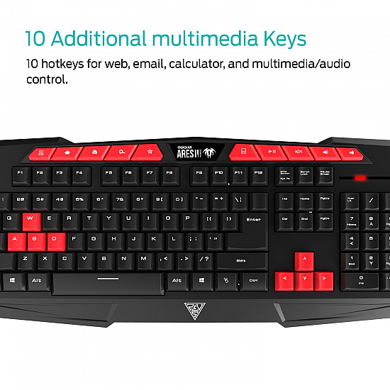 GAMDIAS ARES-GKC 100 Gaming Membrane Keyboard and Mouse