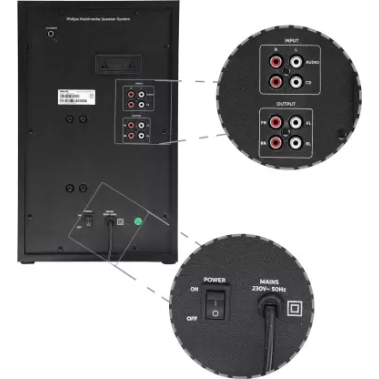 Philips SPA8180B 4.1 Channel Multimedia Speakers (Black)