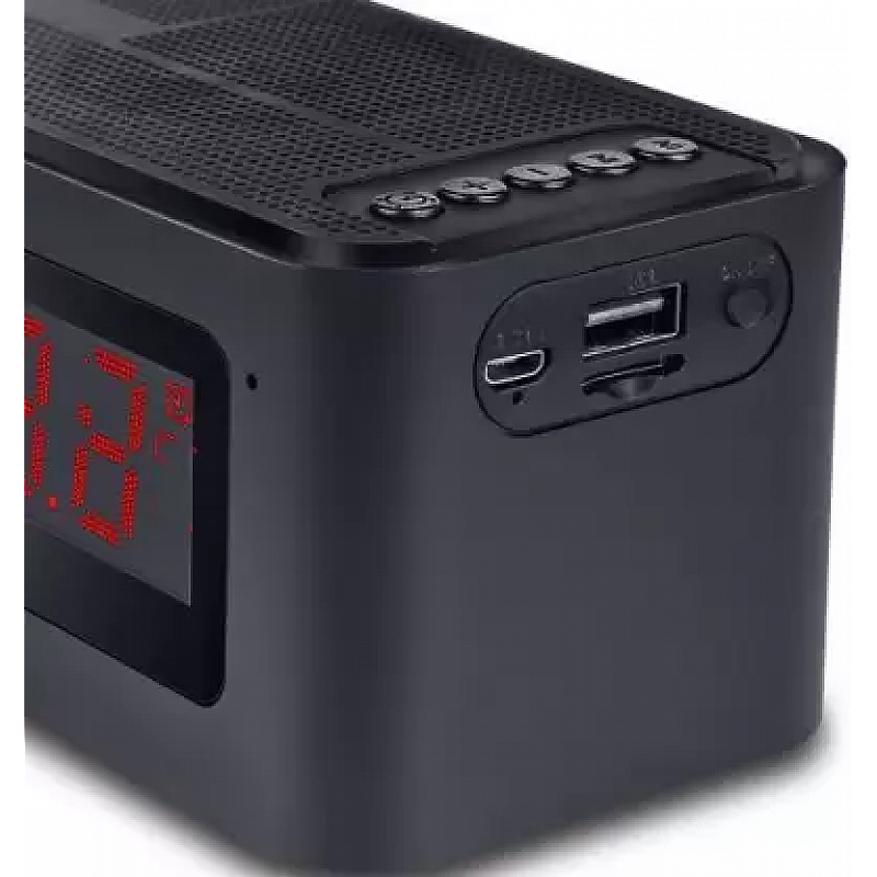 iBall Sound Clock Bluetooth Portable Speaker with Digital Clock and Alarm