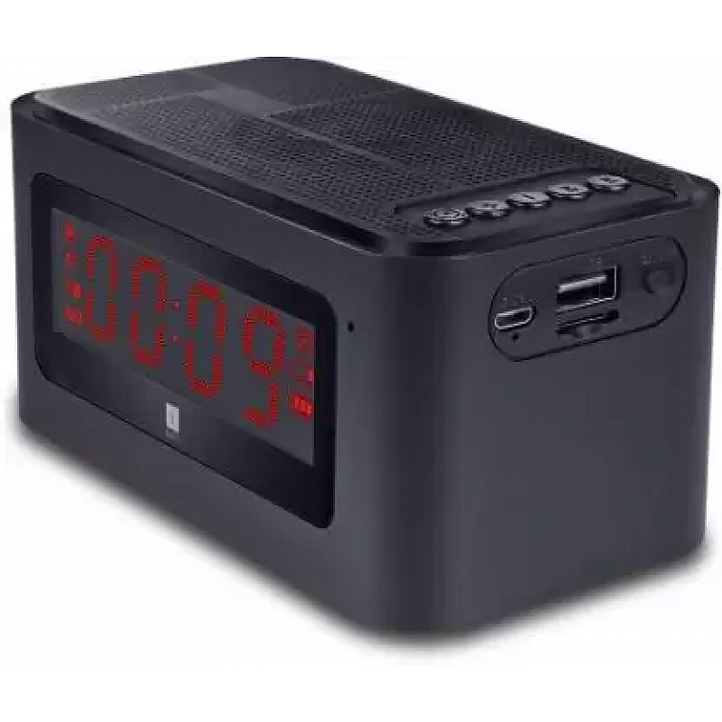 iBall Sound Clock Bluetooth Portable Speaker with Digital Clock and Alarm