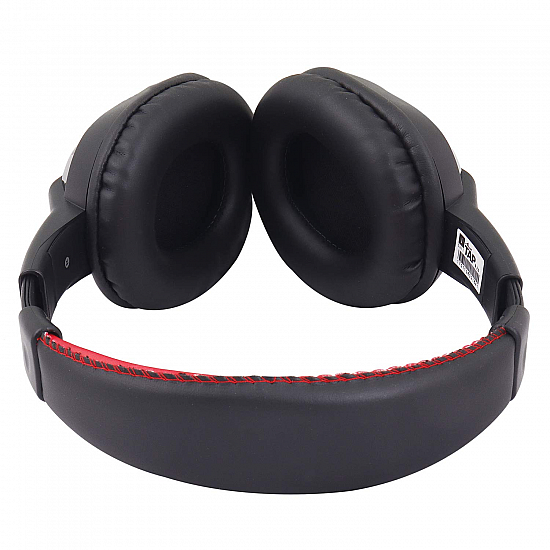 IBall Musi Tap Wireless Bluetooth Headphone with Micro SD Slot FM and AUX (Black/Red)