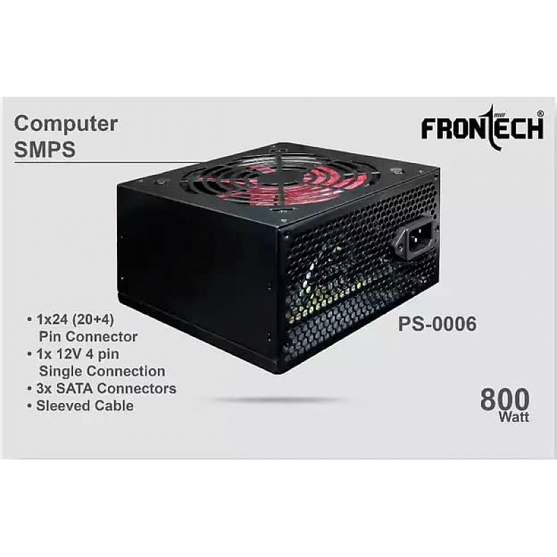 Frontech PS-0006 800 Watts PSU  (Black)