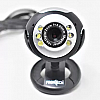 Frontech E-Cam FT-2251 Webcam Built in Mic with LED Lights for PC Web Cam for Video Calling, Video Conferencing, Online Teaching or Gaming