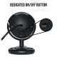 Quantum QHM495LM 6 Light Webcam For Laptop And Desktop (Black)