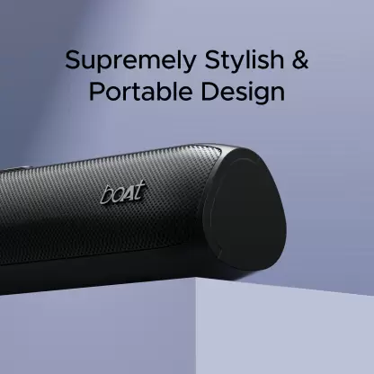 boAt Aavante Bar 520 w/ Dual Passive Radiators,6 HRS Playback And Sleek Design 16W Bluetooth Soundbar (Charcoal Black, 2.0 Channel) boAt Aavante Bar 520 w/ Dual Passive Radiators,6 HRS Playback And Sleek Design 16W Bluetooth Soundbar (Charcoal Black, 2.0 Channel)