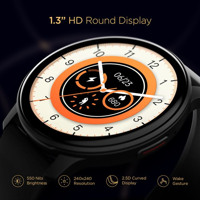 boAt Lunar Call Smartwatch with Bluetooth Calling (32.5mm HD Display, IP68 Water Resistant, Active Black Strap) boAt Lunar Call Smartwatch with Bluetooth Calling (32.5mm HD Display, IP68 Water Resistant, Active Black Strap)